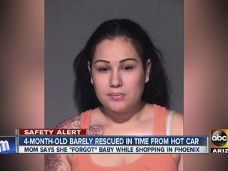 Valley mom accused of leaving baby in hot car