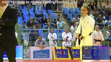 Chpt de France par équipes cadets/cadettes 2015 - Tapis 2 (REPLAY)