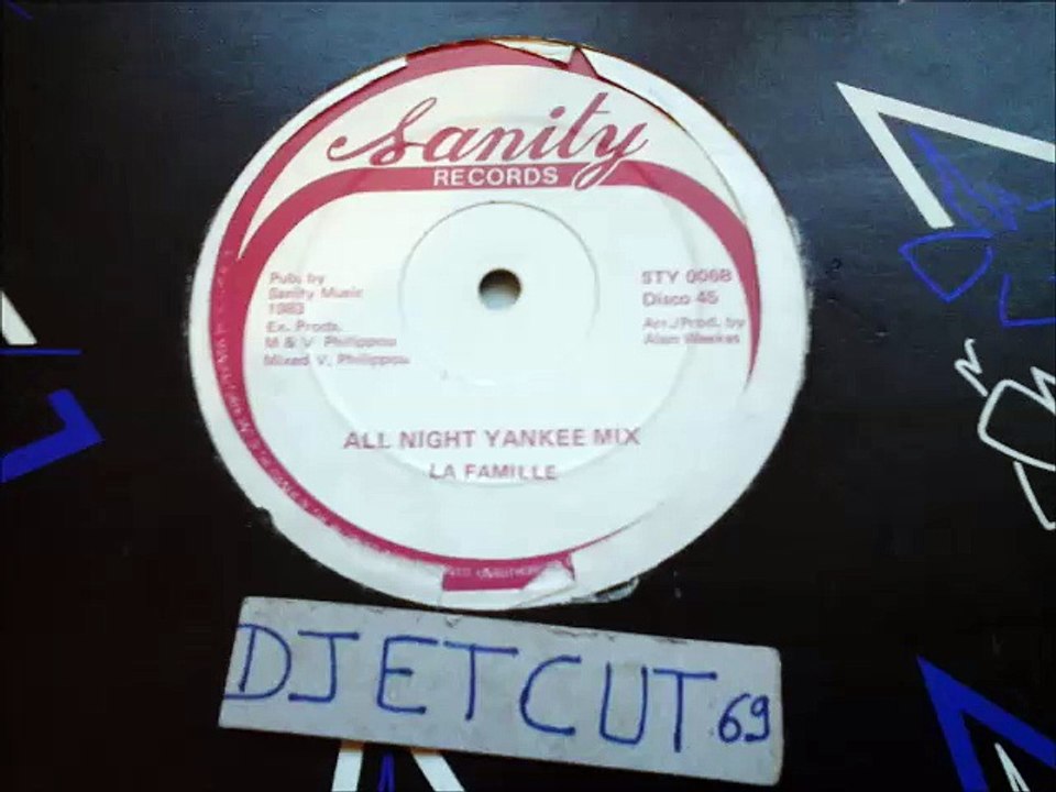 LA FAMILLE Featuring CARON(OF BROWN SUGAR)and HAZEL -ALL NIGHT LONG(RIP ETCUT)SANITY REC 83