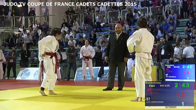 Chpt de France par équipes cadets/cadettes 2015 - Tapis 3 (REPLAY)