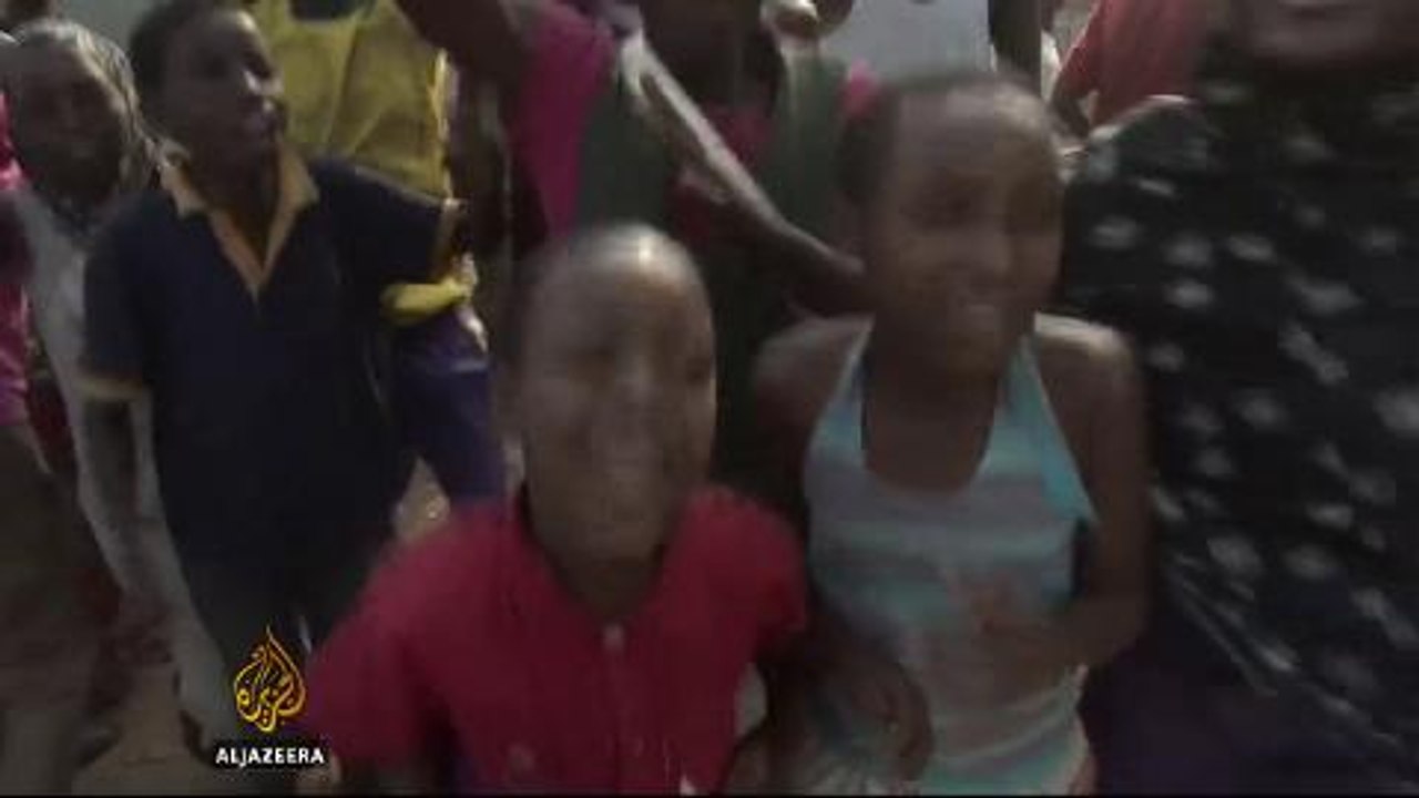 Children join protests against Burundi government