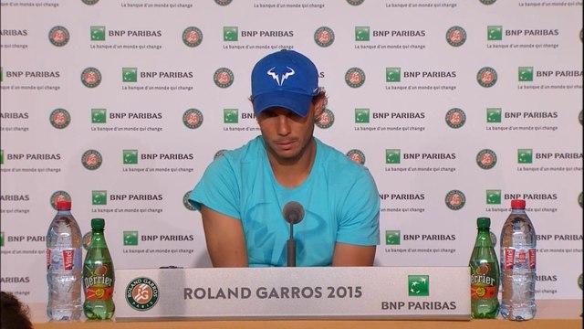 Rafael Nadal Press conference / R3 RG 2015 (in Spanish)