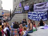 Feministas españolas por una ley de aborto sin recortes.