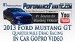 2013 Mustang GT vs Chevy Camaro Quarter Mile Drag Racing In Car GoPro Video | Performance Fanatic