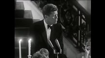 John F Kennedy addresses the 1962 America' Cup dinner