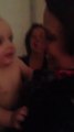10 Month Old Son Meets his mom's Twin For The First Time : hilarious reaction