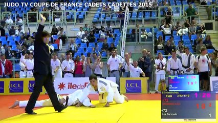 Chpt de France par équipes cadets/cadettes 2015 - Tapis 1 (REPLAY)