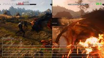 The Witcher 3: Wild Hunt  PS4 Patch 1.03 vs 1.01 Gameplay Frame-Rate Test
