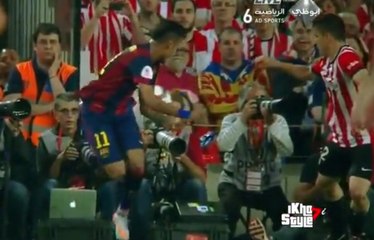 Le geste technique de Neymar qui rend fous les défenseurs de Bilbao