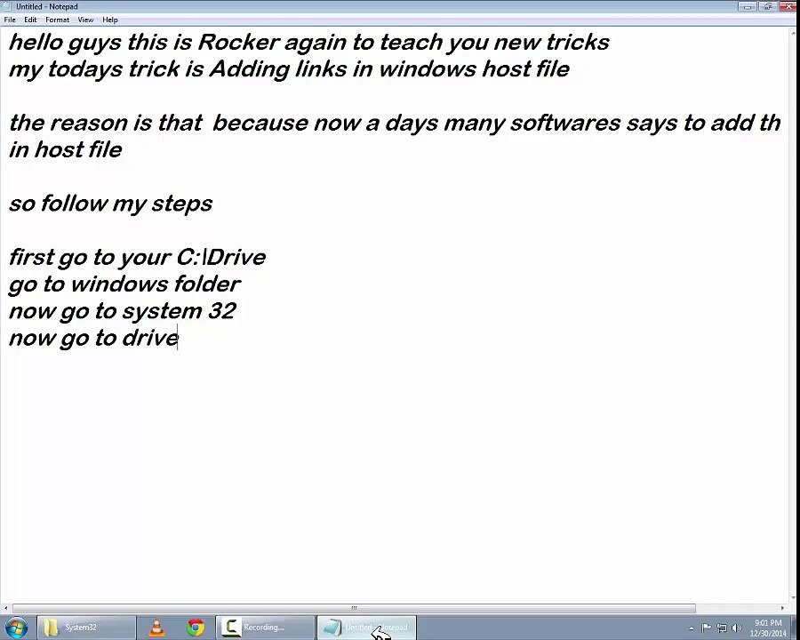How to Add URL's in system host file