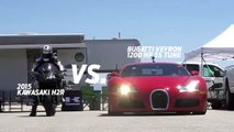 Kawasaki Ninja H2 vs Bugatti Veyron