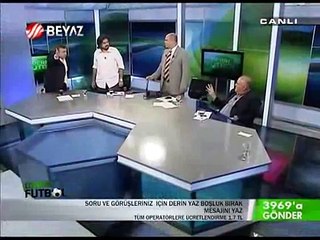 Canlı yayında inanılmaz kavga