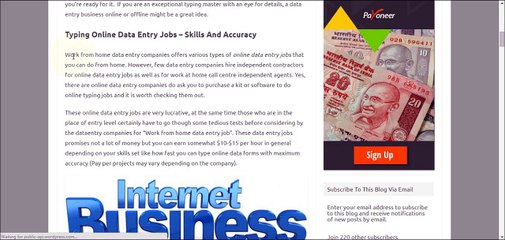 Online Fulltime Job - Typing Work From Home - Without Investment