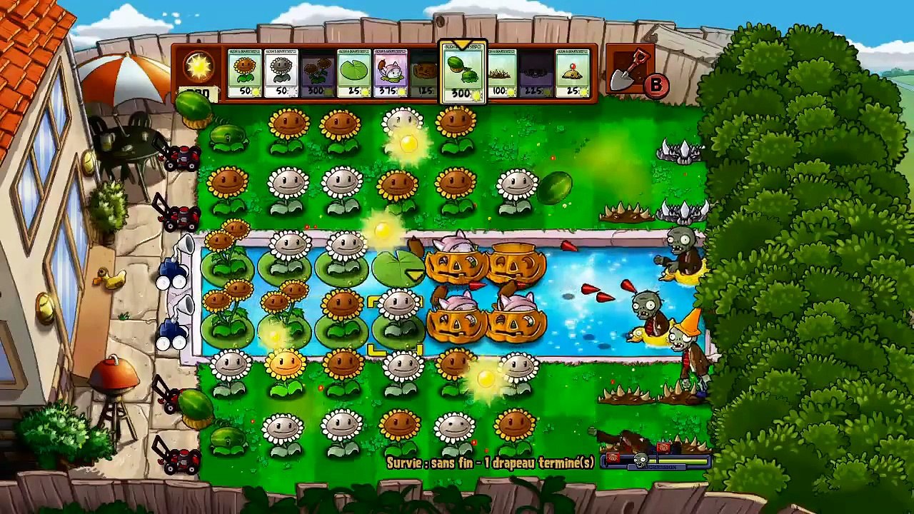 Plants VS Zombie (Xbox 360) - Endless Flag / Tutorial on how to get a good start 1/2