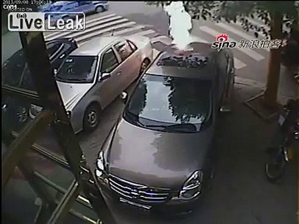 Guy Survived After Hit By Explosion of Underground Pipeline