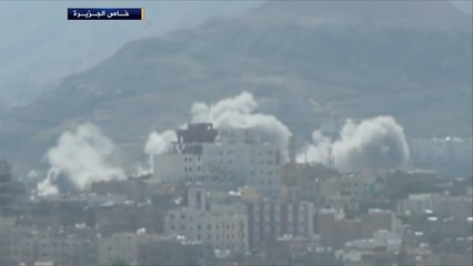 غارات للتحالف على مواقع للحوثيين بقلعة القاهرة بتعز