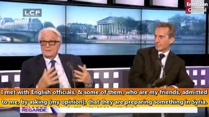 France's Former Foreign Minister: UK Government Prepared War in Syria Two Years Before 2011 Protests