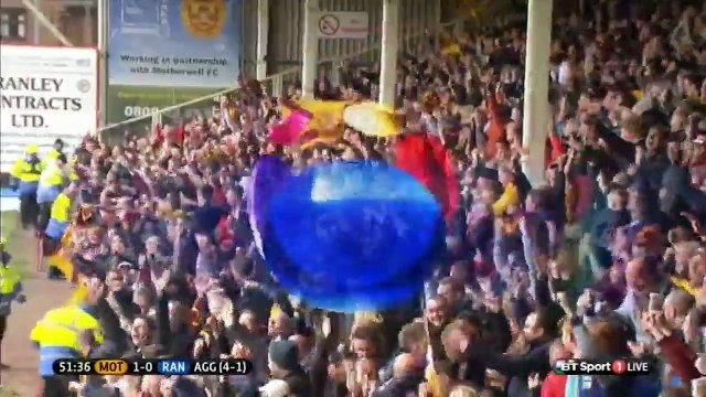 1-0 Richard Foster Own Goal - Motherwell vs Glasgow Rangers 31.05.2015