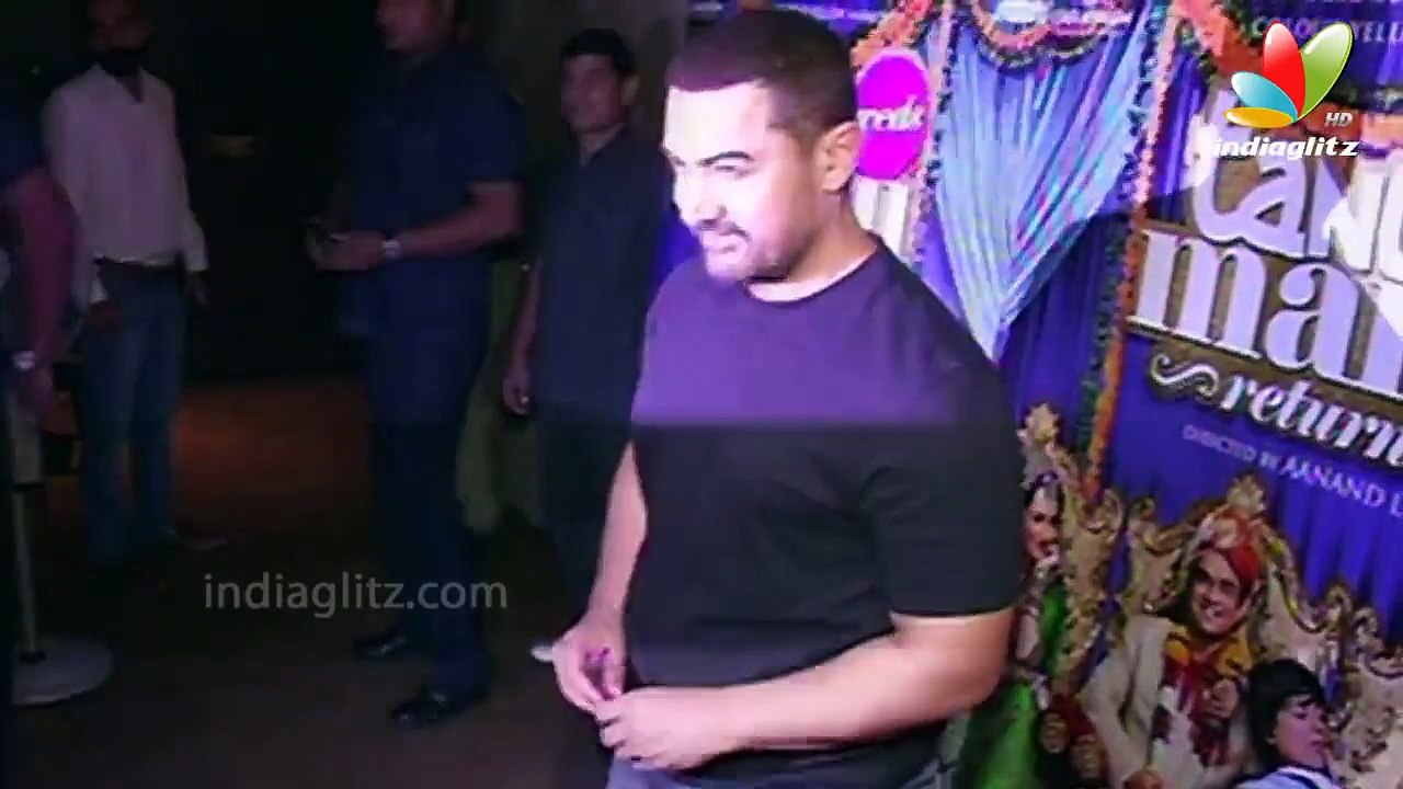 Aamir Khan at 'Tanu Weds Manu Returns' Special Screening at Light Box
