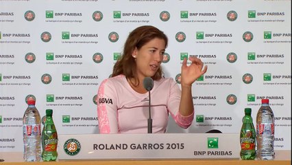 Roland Garros - Garbiñe Muguruza: "Voy partido a partido"