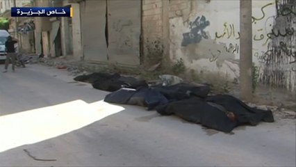 مقبرة جماعية في أريحا بريف إدلب شمال سوريا