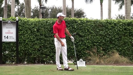 BILLY HORSCHEL - SYNCED DRIVER GOLF SWING FACE-ON DTL REG & SLOW MOTION - 1080p HD