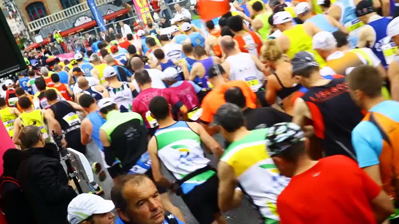 Le marathon du Mont-Saint-Michel 2015 filmé par un drone