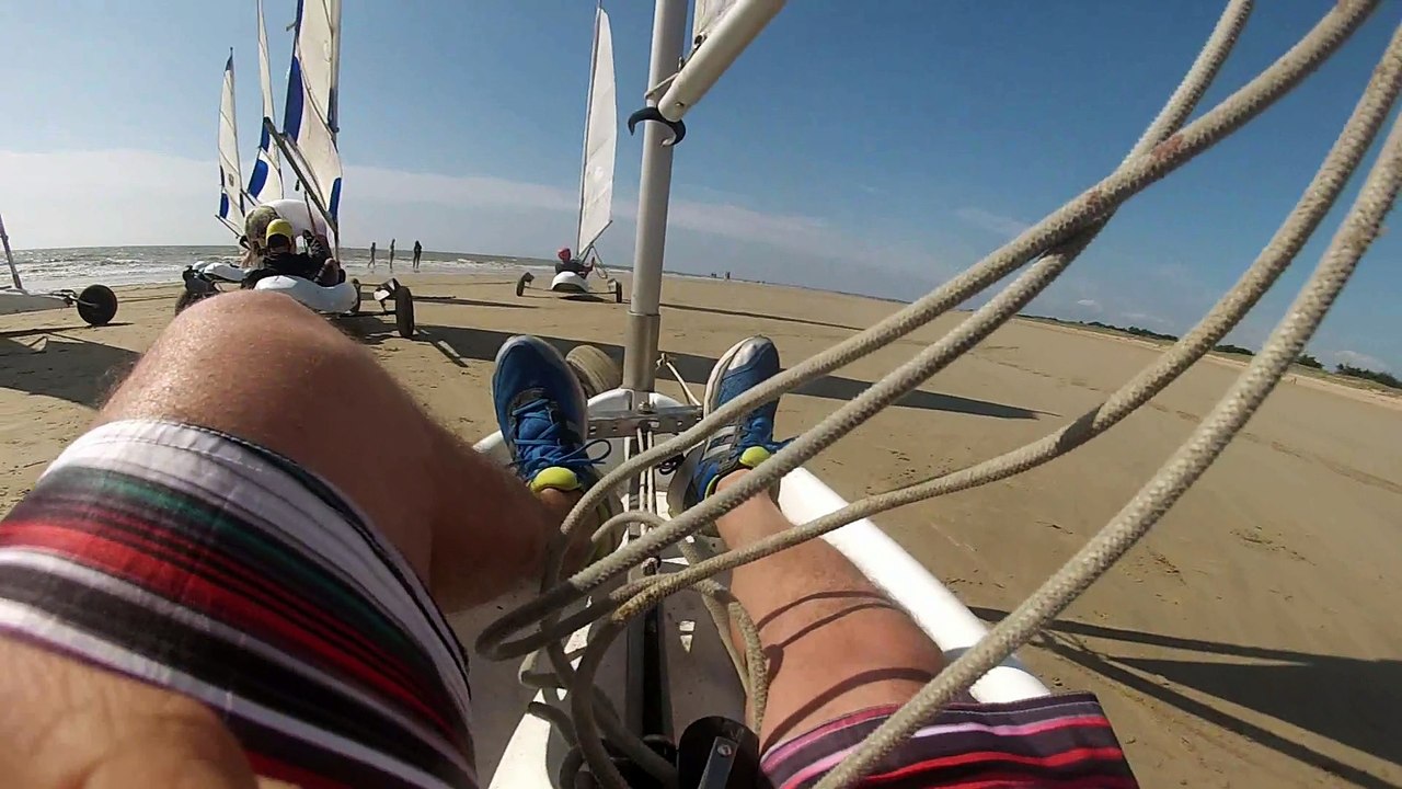 Char à voile à Notre Dame de Monts avec les Potes