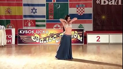 Beautiful girl Dancing on stage alone doing spell