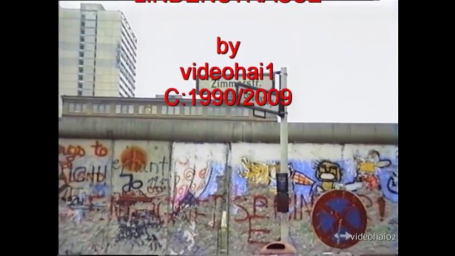 Die Berliner Mauer Zimmer Strasse /Lindenstrasse 1990 Zeitgeschichte live