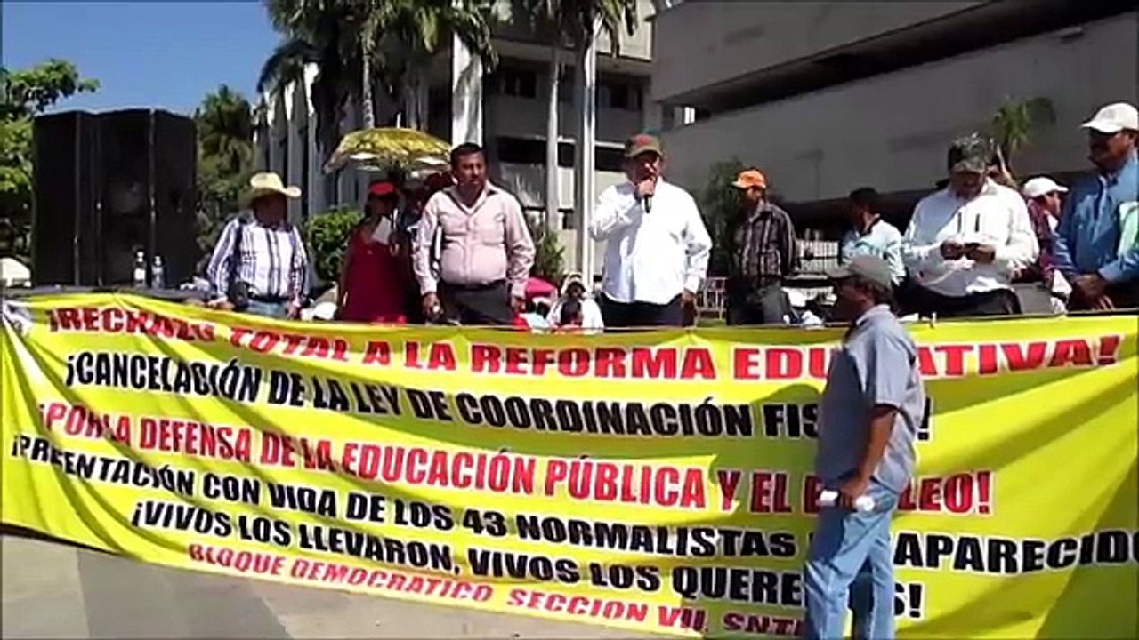 Marcha Planton Maestros CNTE Chiapas