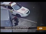 Graban a policías recibiendo coimas