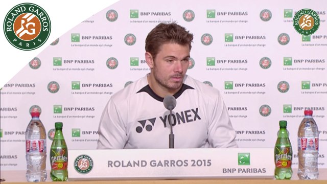 Press conference Stanislas Wawrinka 2015 French Open / 4th Round