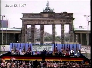 "Mr. Gorbachev - tear down this wall."  - Ronald Reagan, Berlin, 1987
