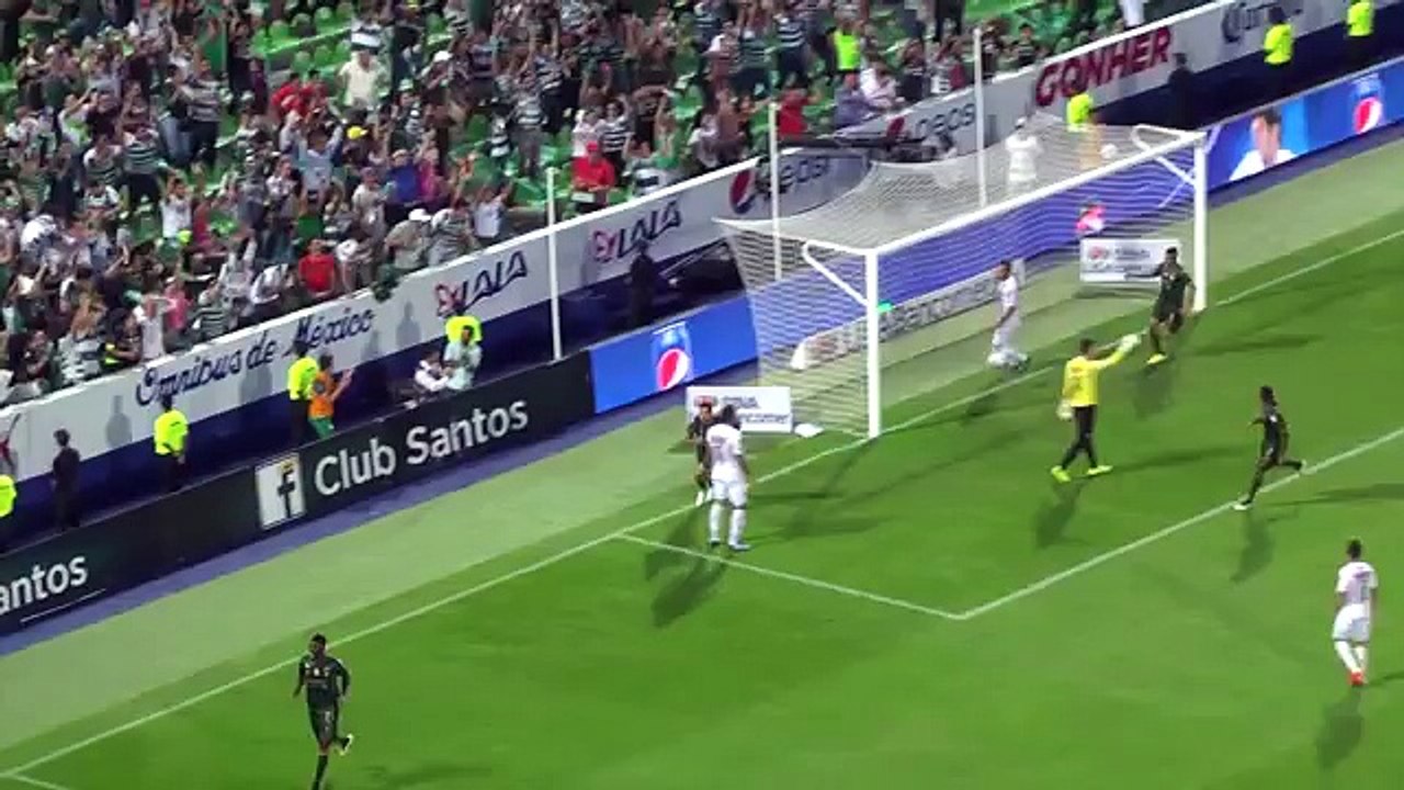 Santos 5-0 Queretaro, Liga MX(Mexico), Final Ida, 28/05/2015