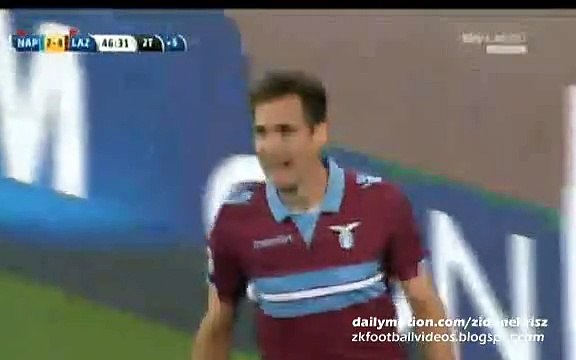 2-4 Miroslav Klose Goal - Napoli vs Lazio 31.05.2015
