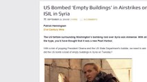 US Caught Bombing 'Empty Buildings' in Airstrikes on ISIS in Syria!