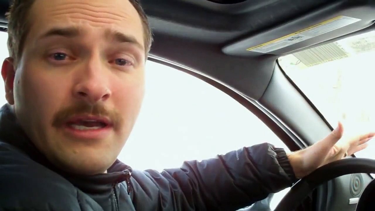Driving a FIAT 500 in the snow