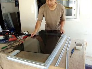 หน้าต่างบานกระทุ้ง(ใส่กระจกและการอัดยาง)/จำหน่ายหนังสือช่าง108อาชีพ ส่งถึงบ้าน โทร085-1974621