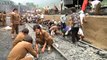 KCNA (First Freight Train Leaves from Flood-hit Railway Station)