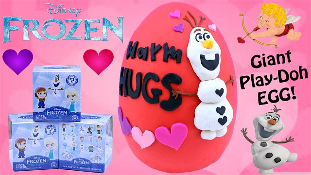 GIANT Disney Frozen Olaf Play Doh Surprise Egg | Disney Frozen Mystery Minis Blind Boxes