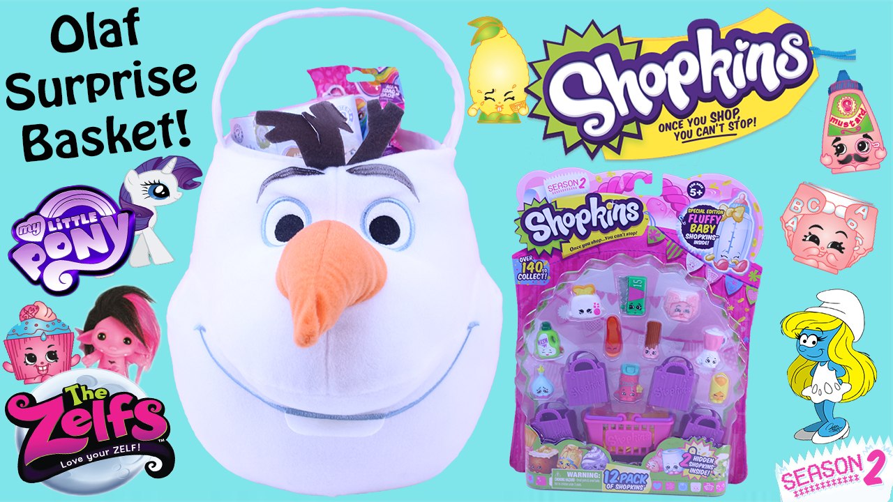 Giant Disney Frozen Olaf Surprise Basket | Shopkins, Frozen Mystery Minis, Zelfs, My Little Pony