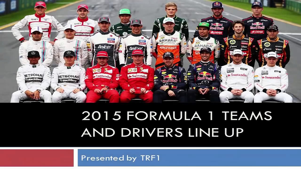 F1 2015 - Teams and Drivers - 2015 Formula 1 Teams and Driver Line up HD