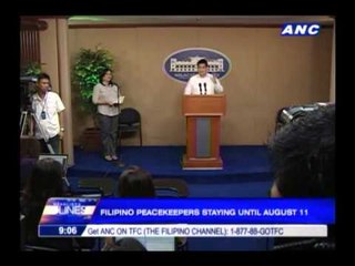 Pinoy peacekeepers staying until August 11
