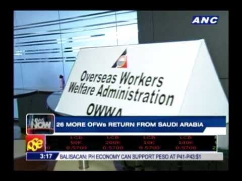 26 more OFWs from Saudi's tent city back in PH