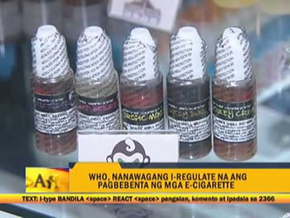 WHO wants e-cigarettes regulated