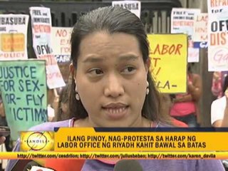 OFWs protest slow repatriation