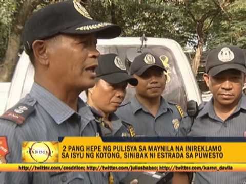 Mayor Erap sacks 2 more police chiefs