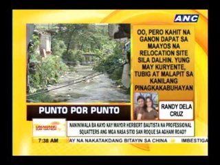 Punto por Punto: Informal settlers ng Agham Road at mga pulis, nagkagirian