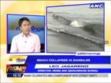 What caused Candelaria, Zambales beach collapse?
